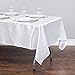 LinenTablecloth 60 x 102-Inch Rectangular Satin Tablecloth White
