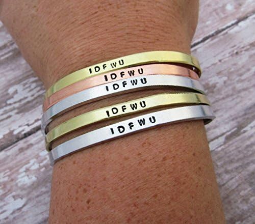 IDFWU Skinny Cuff Bracelet
