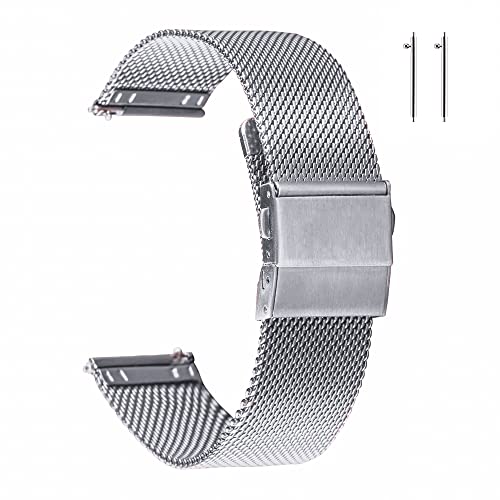 EACHE Stainless Steel Mesh Watch Band 22mm for Men