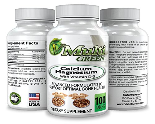 #1 Best Bone Strength Calcium Supplement, Clinical Strength Calcium with Magnesium + Vitamin D3