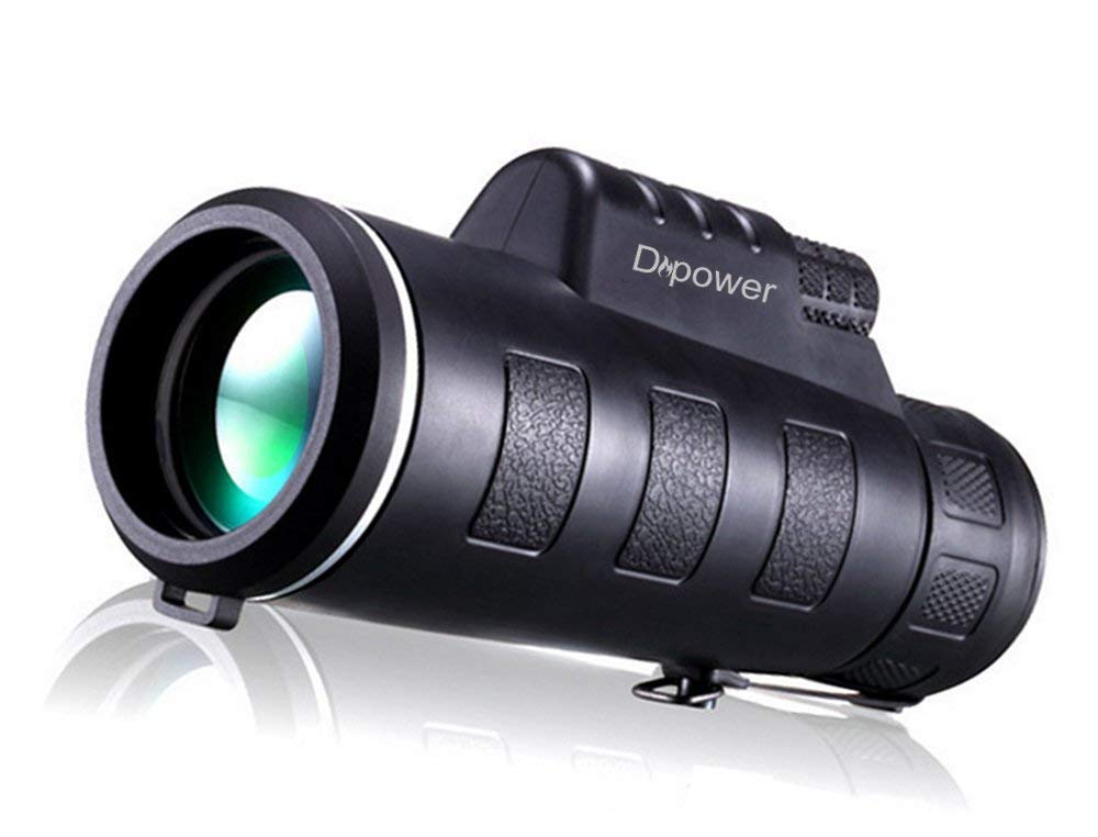 DFlamepower 10x42 HD Monocular with Full Optical Prism and Dual Focus Telescope, Waterproof, Portable Spotting Scopes for Birdwatching