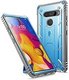 LG V40 ThinQ Rugged Case, LG V40 Rugged Case, Poetic Revolution [360 Degree Protection] [Built-in-Screen Protector] Full-Body Rugged Heavy Duty Case for LG V40 / LG V40 ThinQ (2018) - Blue