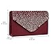 jubileens St Ladies Large Evening Satin Bridal Diamante Ladies Clutch Bag Party Prom Envelope
