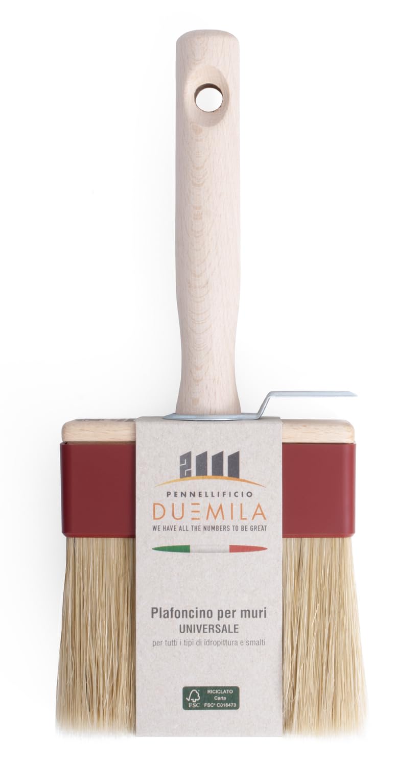 pennellificio 2000 Professional Ceiling Brush, Synthetic Hair, Brown and Burgundy, 3x10 cm