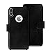 LUPA Legacy Compatible with iPhone X Wallet Case -Slim & Lightweight, for iPhone X Flip Case with Credit Card Holder - for iPhone 10 Wallet Case for Women & Men – Black