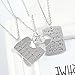 3pcs Family Pendant Necklace Set - Father and Mother I Love U Gift for Daughter Dad Mom New Year