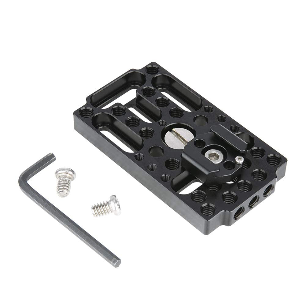 NICEYRIG Switching Cheese Easy Plate Kit with Cold Shoe Mount for Railblocks, Dovetails and Short Rods