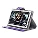 7 inch Tablet Protective Case, Stand Holder,Portable Foldable and Solid Stand Case Compatible with All Universal 7 inch 16:9 Tablets PC(Purple)