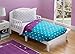 Delta Children Reversible Girls Toddler 4 Piece Bedding Set (Fitted Sheet, Flat Top Sheet w/ Elastic bottom, Fitted Comforter w/ Elastic bottom, Standard Pillowcase) Girls Starry Night | Purple Stars