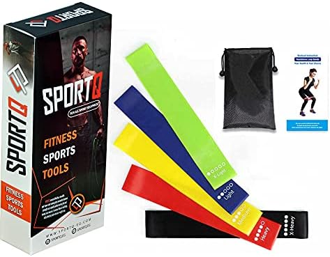 Bands For Working Out Exercise Band Set:5 Pack Professional Latex Free Elastic Band For Physical Therapy. Perfect For Home Exercise, Exercise, Strength Training, Yoga, Pilates, Rehab Or Gym Stretch Bands For Exercise