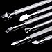 Cuticle Pusher, Guckmall 6 pcs Stainless Steel Nail Polish Remover Cutter Manicure Sets with Storage Case