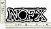 Black NOFX Rock Music Band Patch Embroidered Iron on Hat Jacket Hoodie Backpack Ideal for Gift
