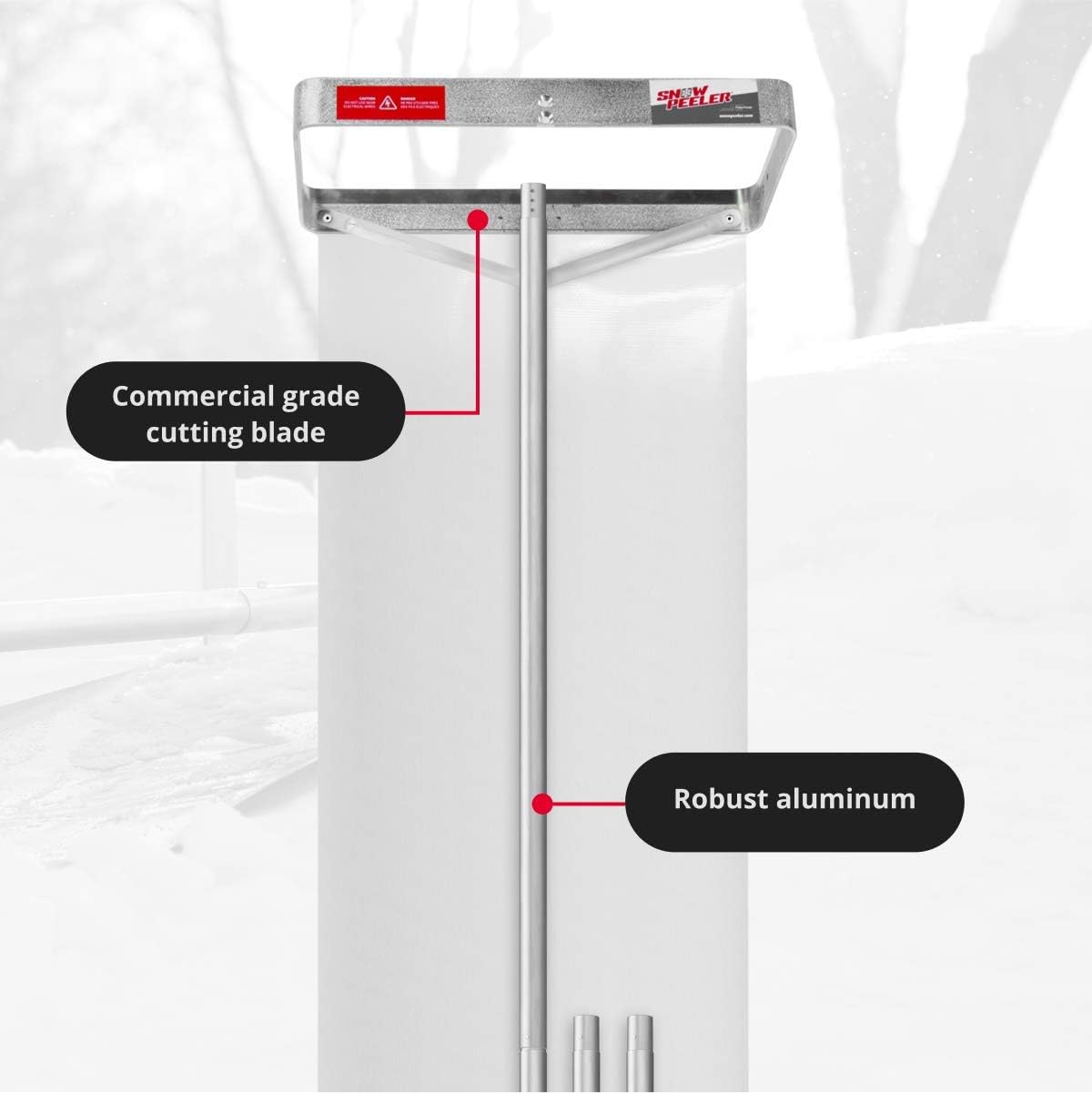 SnowPeeler Premium Rooftop Snow Rake - Thumbnail 3