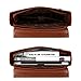 ECOSUSI Vintage Faux Leather Messenger Bag School Shoulder Bag for 13.3-14inch Laptop Business Briefcase, Brown