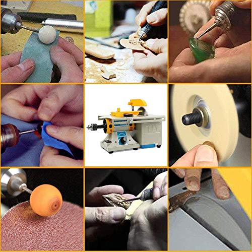 SIRUL Mini-Tischkreissäge, Miniatur-Präzisions-Tischkreissäge, Lapidar Ausrüstung für DIY-Schmuck, Poliermaschine für… – Bild 6