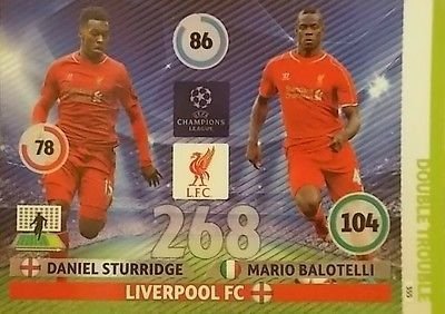 Adrenalyn XL Champions League 2014/2015 Daniel Sturridge/Mario Balotelli 14/15 Double Trouble