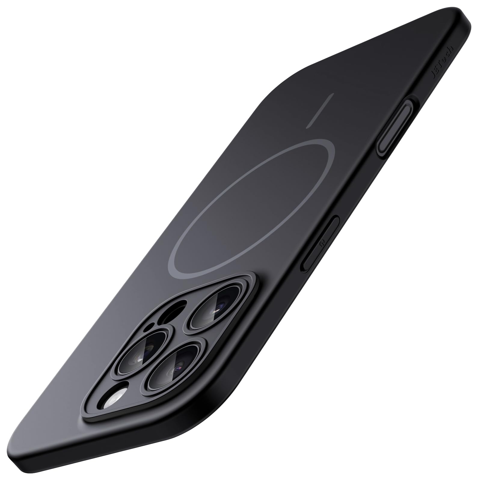 JETech Magnetic Slim Case for iPhone 16 Pro 6.3-Inch Compatible with MagSafe, Full Camera Lens Protection, Ultra-Thin Lightweight Matte Finish Minimalist Phone Cover (Black)