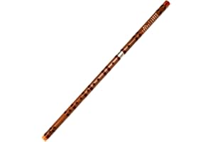 MOONANGEL Separable Bamboo Flute Traditional Handmade Chinese Musical Instrument in Key E F G (Key F)