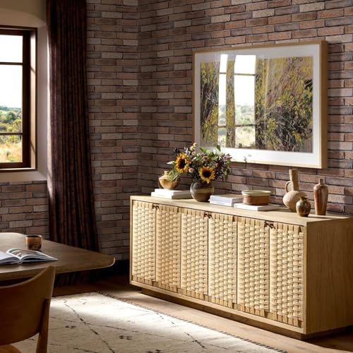 COMSTICKC 3D Bricks Wall Stickers, 10 Pieces, 30 x 40 cm, High Quality PVC Wall Stickers Panels for 3D Stone, Decorative Panels for Living Room, Bathroom, Kitchen