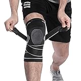 BERTER Knee Brace for Men Women - Compression Sleeve Non-Slip for Running, Hiking, Soccer, Basketball for Meniscus Tear Arthritis ACL Single Wrap (Silicone Gel, Small)