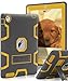 Topsky Case for iPad 2 3 4 Case,Three Layer Armor Shock-Absorption/High Impact Resistant Defender Full Body Protective Case Cover for Apple iPad 2/3/4,Grey Yellow