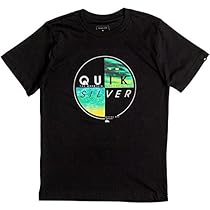 Quiksilver Big Boys' Short Sleeve Graphic Tee, Black, S/10