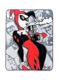 DC Comics Harley Quinn Smoking Gun Throw Blanket