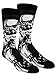 Star Wars Mens Casual Crew Socks 3 Pair Pack (One Size, Dark Side Black)