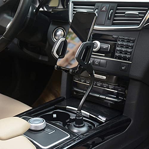 Cup Holder Phone Mount, Cup Phone Holder for Car, Phone Cup Holder for Car 360 Degrees Rotation Car Cradle for iPhone 12 Pro/11 Pro Max/XS/XR/X/8/7, Samsung Galaxy, Moto, etc.