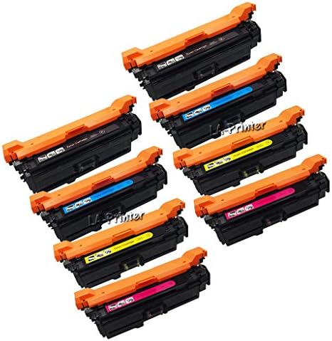 LA Printer Compatible 2BK/2C/2Y/2M CE400A(507A) CE401A CE402A CE403A Toner Cartridge for HP LaserJet Enterprise 500 color M551dn M551n M551xh MFP M575dn MFP M575F-8 Pack
