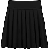 SPFAS Girls Pleated Tennis Skirt with Pockets Shorts Girl's Athletic Golf Skirt for Running School Cheerleading 4-15 Years