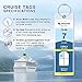 Cruise Tags, Narrow Luggage Etag Holder Zip Seal Steel Loops for Royal Caribbean and Celebrity Cruises 8 Pack