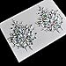 4 Sets Nipple Tattoo Rhinestone Stickers Body Jewelry Sticker Bling Sticker can be Stick On Festival gems for Party by PIAOPIAONIU