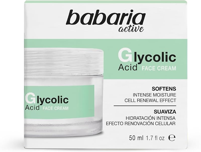 Babaria Glycolic Acid Moisturizer for Women | Anti-Stain Facial Cream, Vitamin