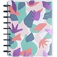 Happy Planner Disc-Bound Mid-Year 12-Month Academic Planner July 2024–June 2025, Classic-Size Planner for School, Abstract Florals, 72 Pages, 12 Dividers, 2 Sticker Sheets, 7" x 9 3/4"