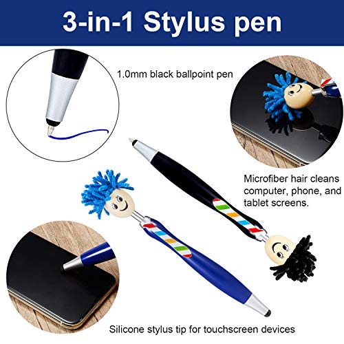 Mop Head Pen Screen Cleaner Stylus Pens 3in1 Stylus Pen Duster for