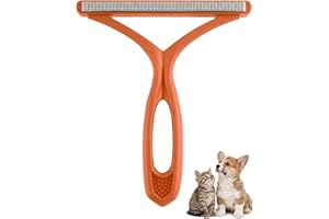 1 Pcs Pet Hair Remover, Dog Hair Remover, Carpet Brush for Pet Hair, Easy to Clean (Orange)