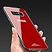 Samsung Galaxy Note 8 Case,Luhuanx Note 8 Glass Case,Tempered Glass Back Cover + TPU Frame Hybrid Shell Slim Case for Note 8,Galaxy Note 8 Red Case, Anti-Scratch Anti-Drop (Red)