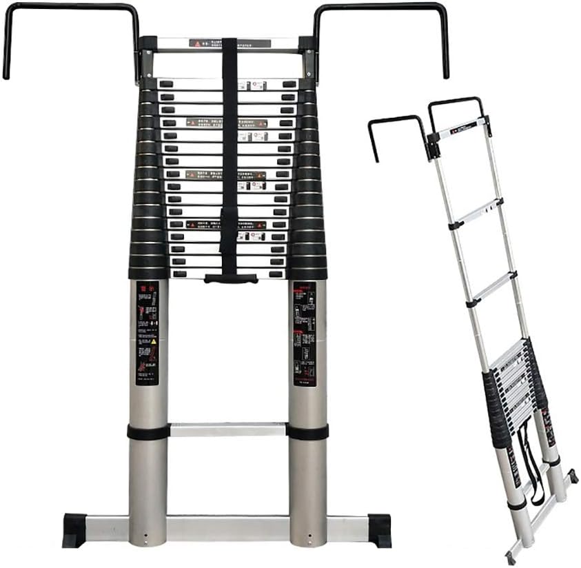 Telescoping Ladder with 30cm Hooks, 17ft/20ft/23ft/26ft