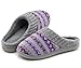 RockDove Sweater Knit Scuff Slippers for Women, Size 7-8 US Women, Periwinkle
