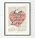 Let Everything You Do Be Done in Love, 1 Corinthians 16:14, Christian Art Print, Unframed, Vintage Bible Page Verse Scripture Home Decor Inspirational Poster Gift, 8x10 Inches