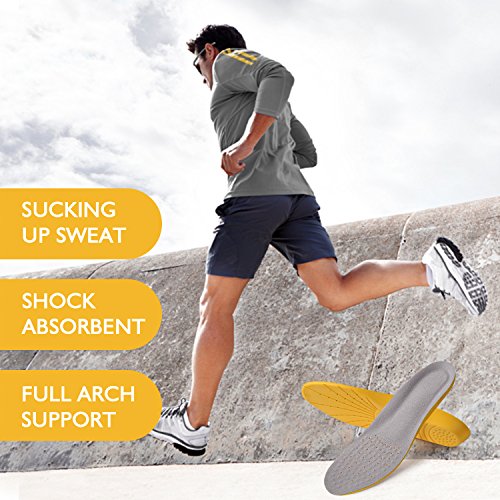 Shoe Insoles Memory Foam Insoles Breathable Shock Absorbent Orthotic Insoles Best Insoles for Women (US Women: 5.5-6.5) - Thumbnail 4