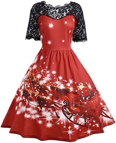 Vanbuy Womens 50s Pin Up Halloween Dress Costume Rockabilly Cocktail Party Dress