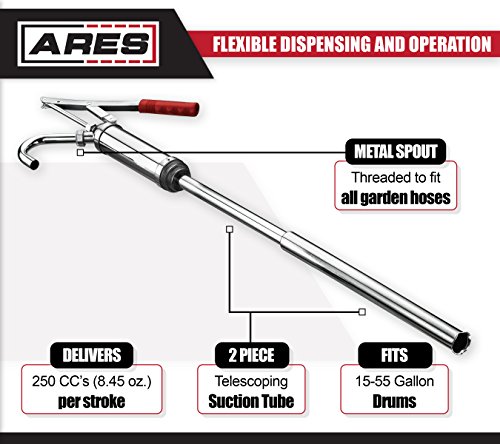 image for ARES 71038 - Oil Barrel Pump - 2-Piece Telescoping Suction Tube Fits 1