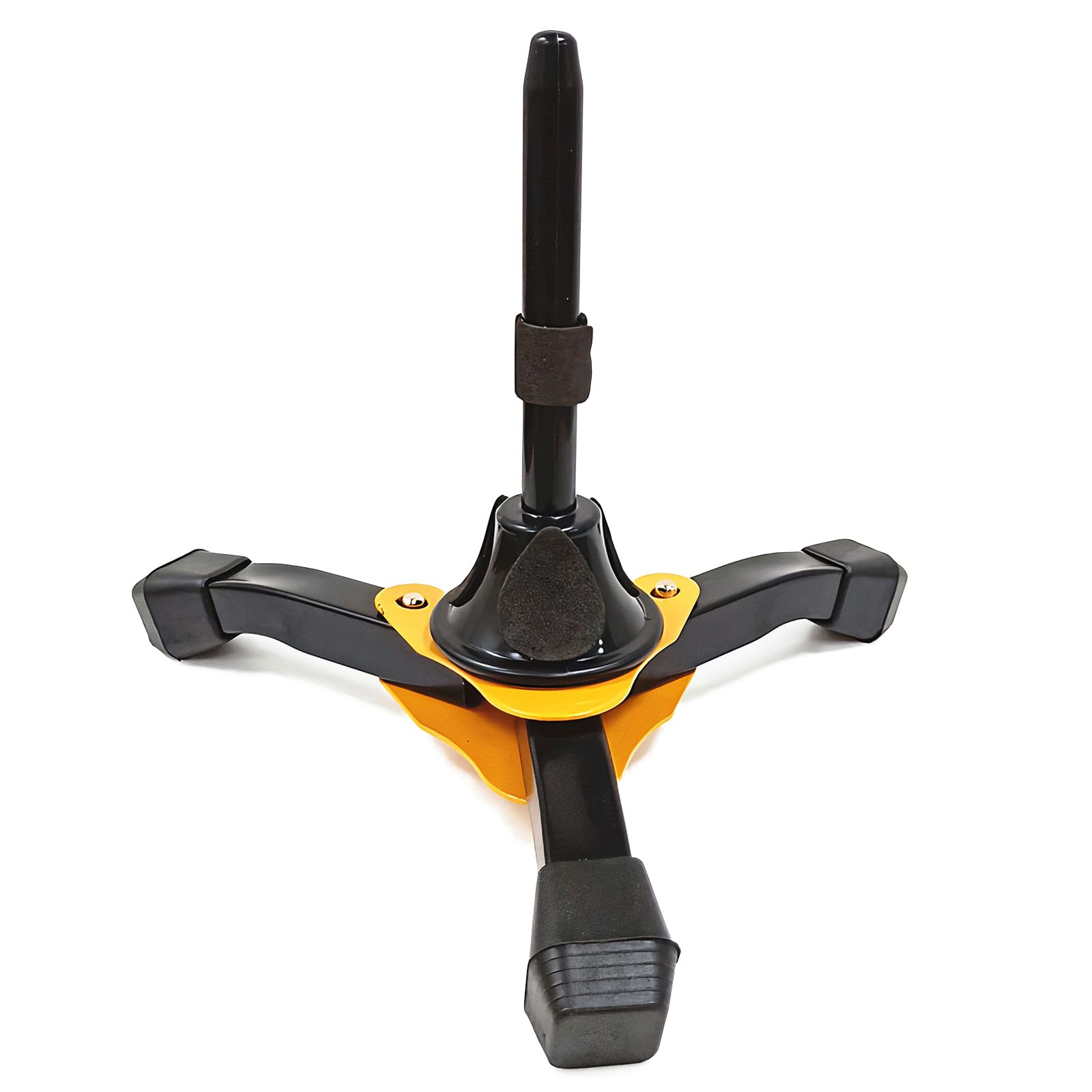 Morisho フルート クラリネット オーボエ 楽器 スタンド 滑り止め パッド 折りたたみ 収納 コンパクト 安定 3本 脚 固定 管楽器 イエロー商品画像