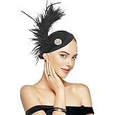 Handmade Fascinator Feather Hat on a Headband and a Clip 20s Pillbox Hat for Derby Horse Race Brunch Party Cocktail Headwear