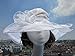 A002 Womens Kentucky Derby Sun Hat Wide Brim Wedding Church Racing 8 color (White)