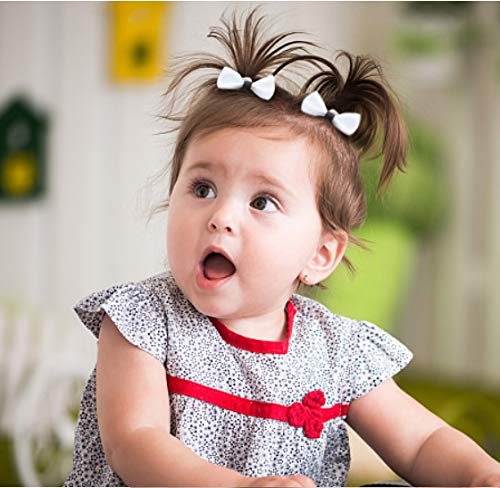 Belle Beau Baby Girls Bow Elastic Ties Ponytail Holders Hair Bands