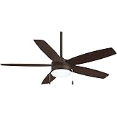 Minka-Aire F673L-ORB Airetor 52 Inch Ceiling Fan with Integrated 16W LED Light in Oil Rubbed Bronze Finish