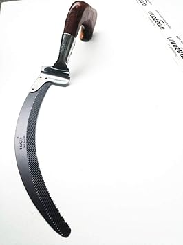 Falcon Wooden Handle Crop Cutting Curved Saw with Zigzag Teeth for Gardening and Agriculture Purpose (Size 43 cm Large)